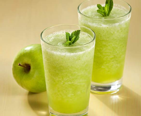 Granizado de manzana con menta