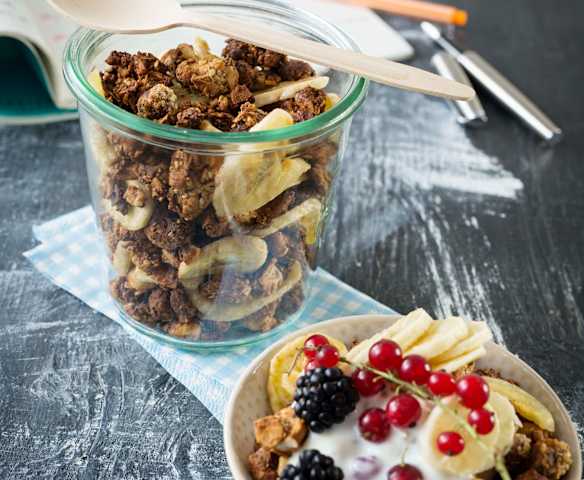 Croccante di frutta secca e banane