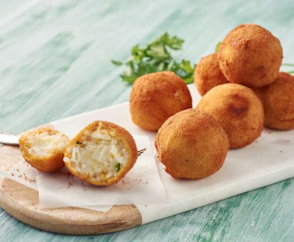 Croquetas de arroz con mozarella