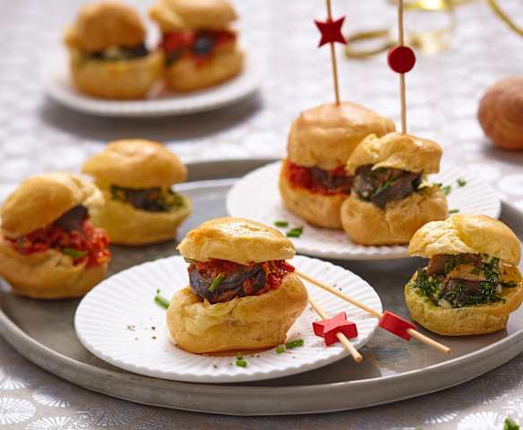 Petits choux aux escargots