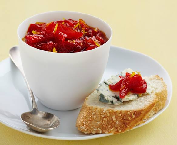Chutney de poivrons au safran Chutney de poivrons au safran