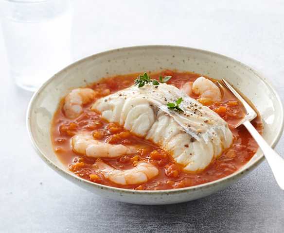 Filet de colin à la sauce tomate