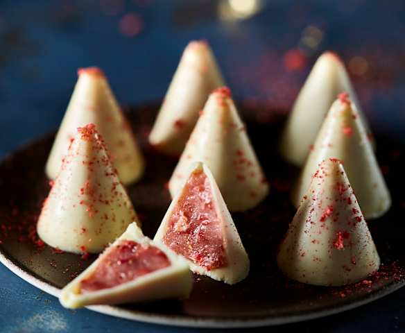 Erdbeer-Ganache-Pralinen