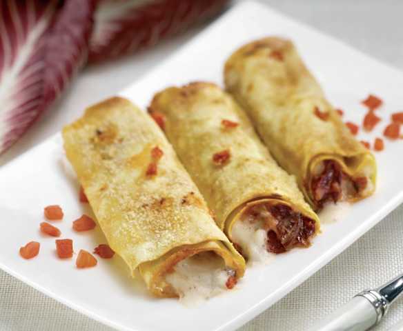Cannelloni al radicchio rosso e taleggio