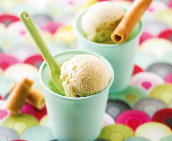 Crème glacée à l'amande sans lactose