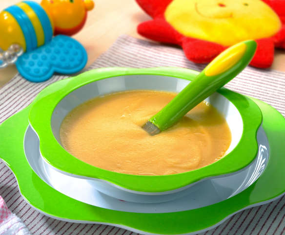 Pappa di semolino con platessa (7-9 mesi)