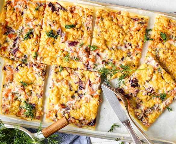 Schwedische Lachs-Pizza