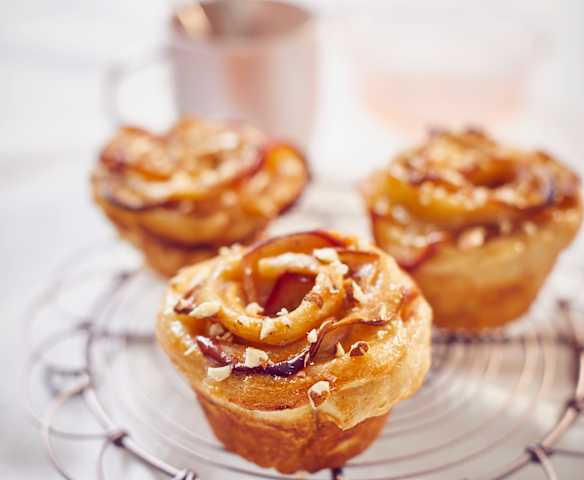 Rose vom Winterapfel mit Würzguss