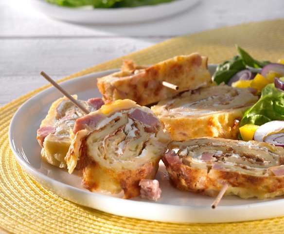 Roulé au fromage et au jambon