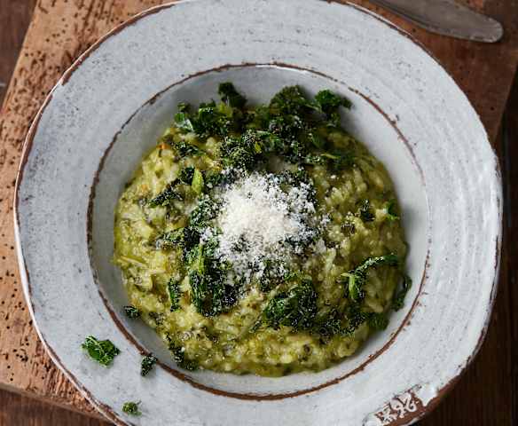 Grünkohl-Risotto