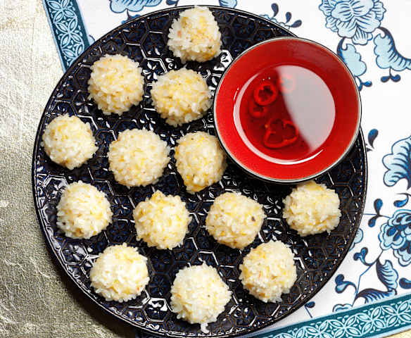 Firecracker Pearl Rice Meatballs