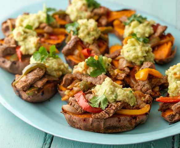 Steak Fajita Sweet Potatoes