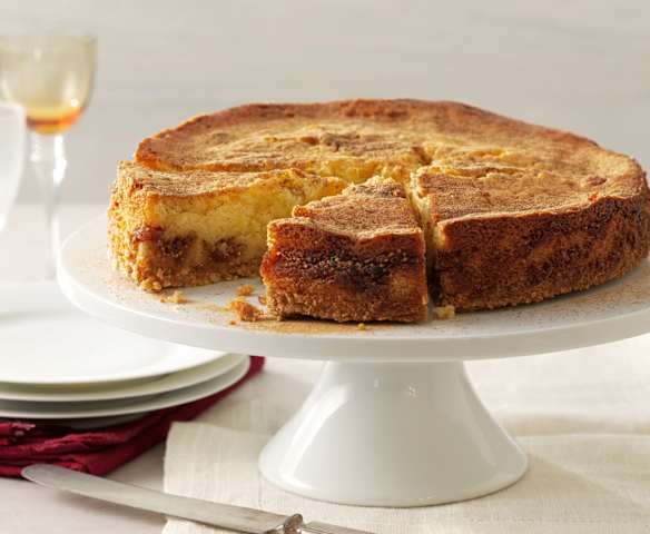 Tarta de queso ricota con mermelada de higos