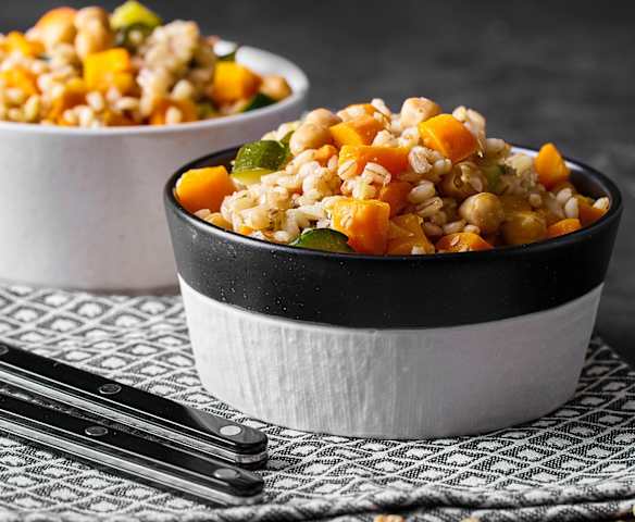 Orzotto con ceci e verdure Orzotto con ceci e verdure