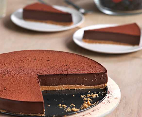 Tarta de cuajada de chocolate