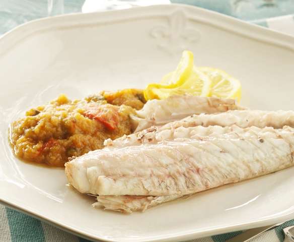 Corvina con ratatouille