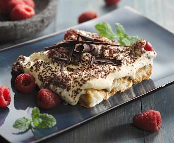 Tiramisu s malinami