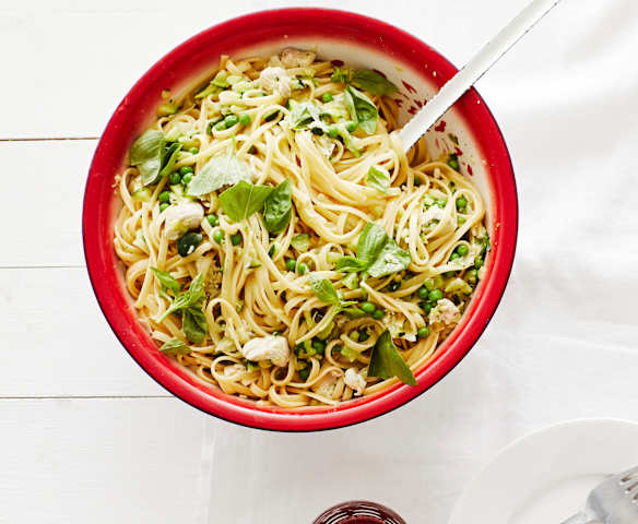 Hähnchen-Zucchini-Pasta