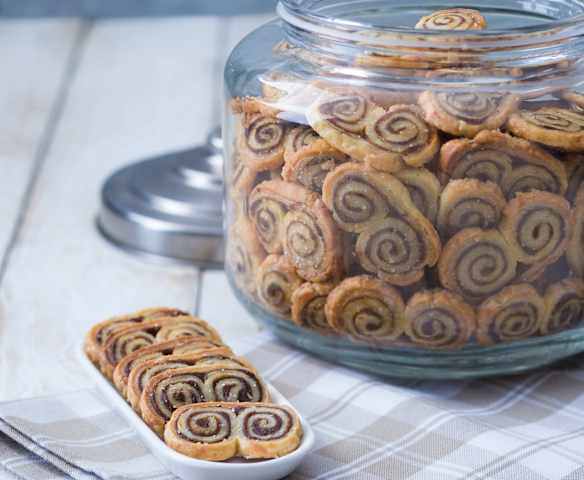 Spiced pumpkin palmiers