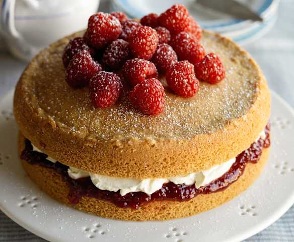 Sponge cake aux framboises Sponge cake aux framboises