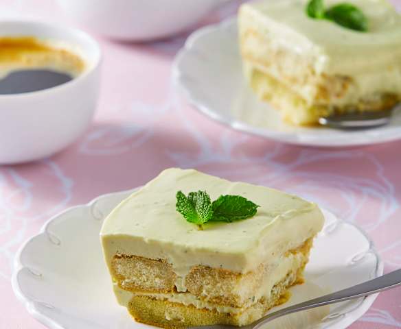 Tiramisú de matcha