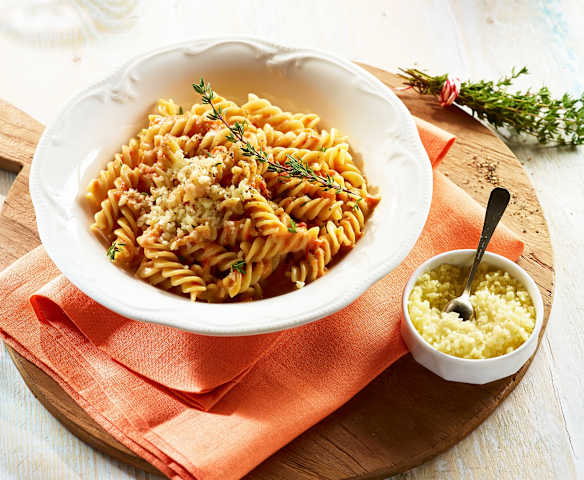 Paprikanudeln für Eilige