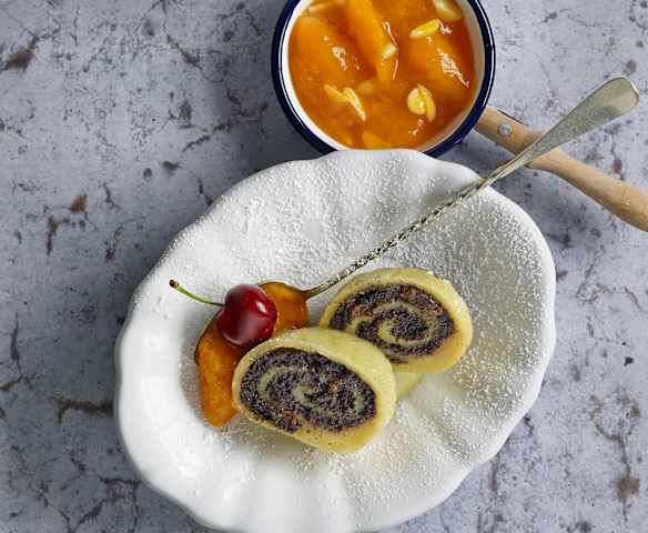 Mohnstrudel dampfgegart