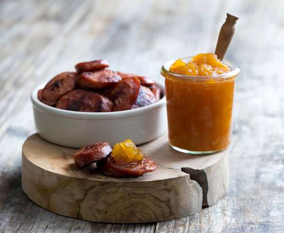 Spiced Pear Jam and Chorizo