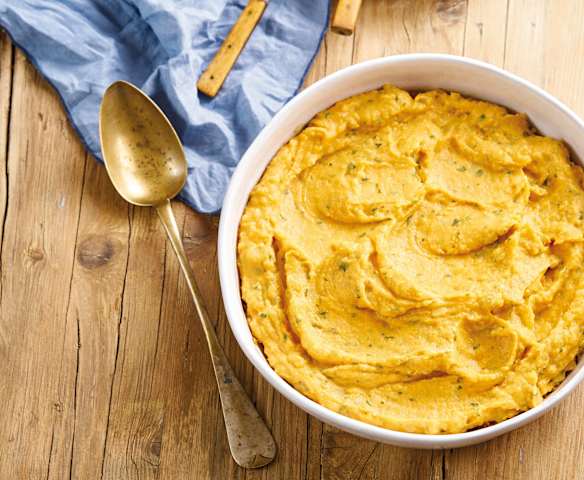Empadão de batata-doce e lentilhas