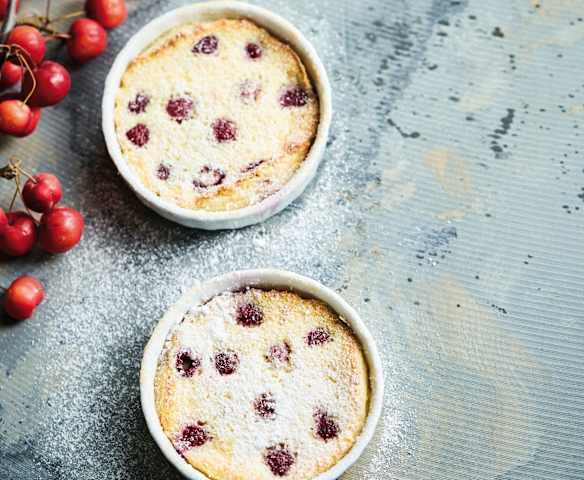 Raspberry mini clafoutis