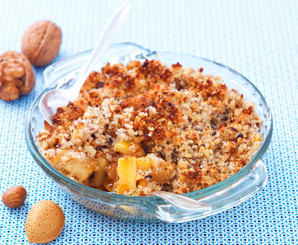 Crumble sans gluten aux prunes