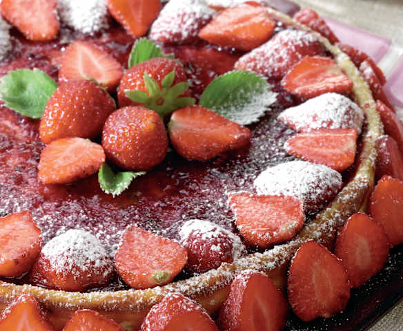 Cheesecake cotta alle fragole