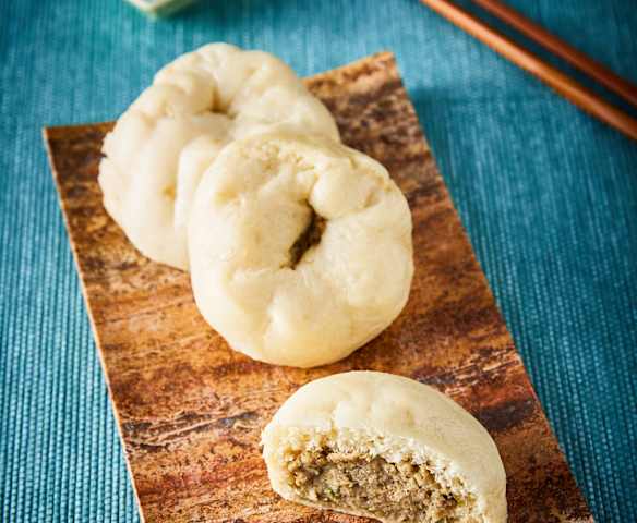 Char siu bao (panes al vapor rellenos)