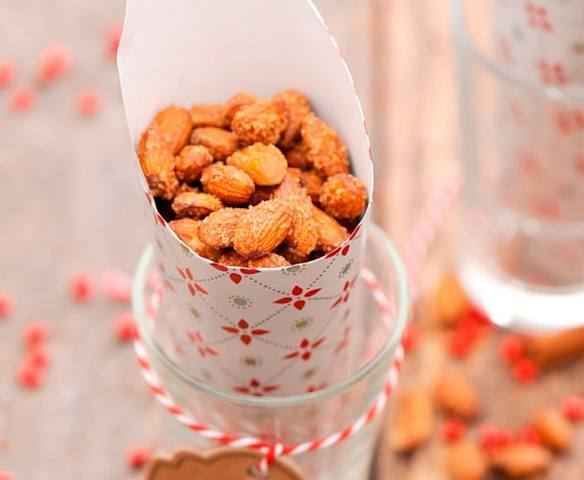 Słodkie migdały w karmelu