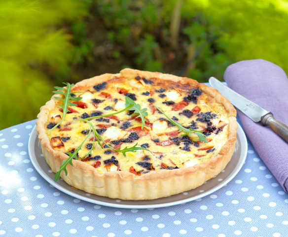 Quiche aux tomates cerises