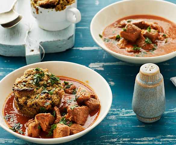 Bierfleisch mit Tassenknödeln