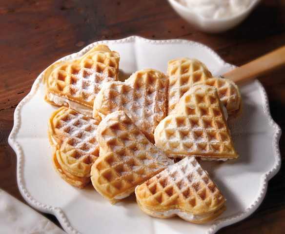 Waffles alla panna