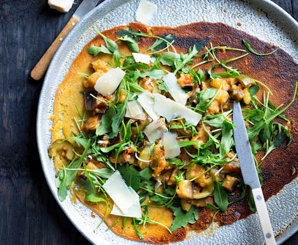 Socca aux légumes d'été