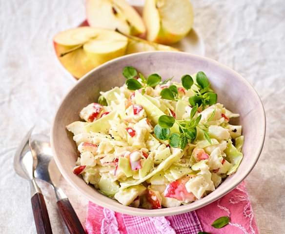 Weißkraut-Apfel-Joghurt-Rohkost