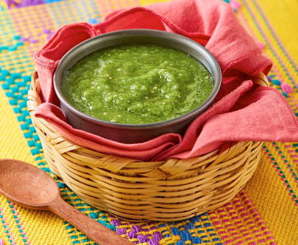 Salsa verde cruda