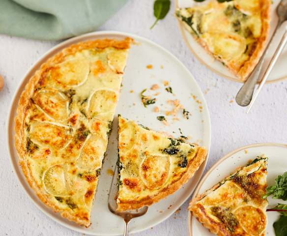 Quiche saumon-épinard-chèvre