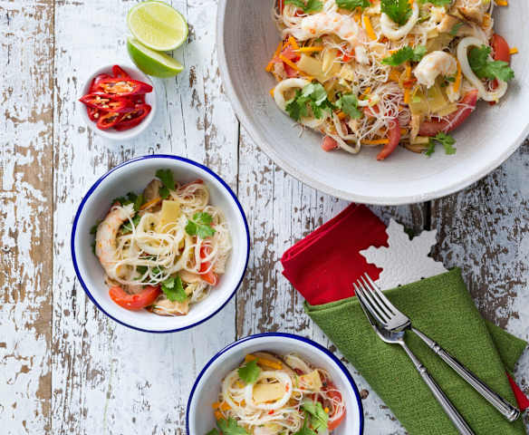 Thai noodle and seafood salad Thai noodle and seafood salad