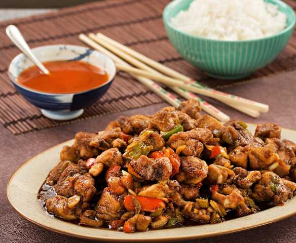 Poulet à la cantonaise et aux légumes