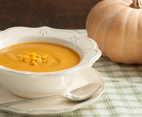 Roasted Pumpkin Soup with Orange