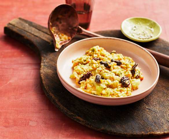 Wirsing-Morchel-Risotto