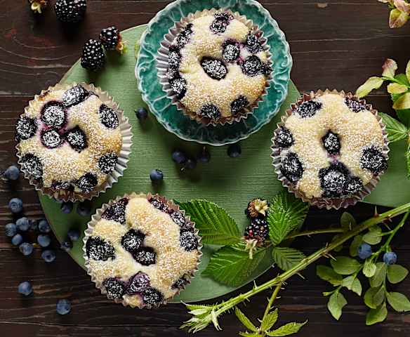 Heidelbeer-Brombeer Muffins