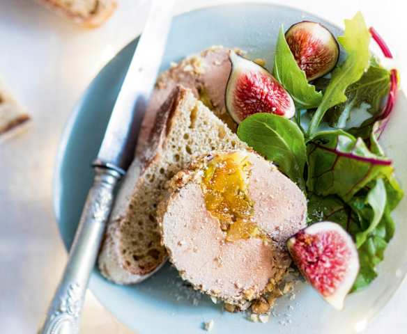 Menu gourmand - Foie gras aux fruits secs