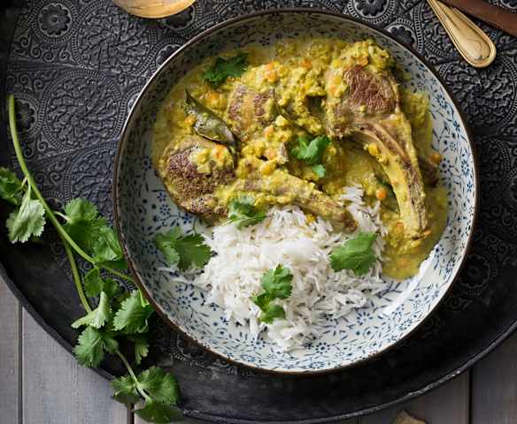 Curry lamb cutlets