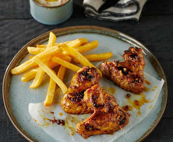 Chicken Wings in rauchiger Honigmarinade