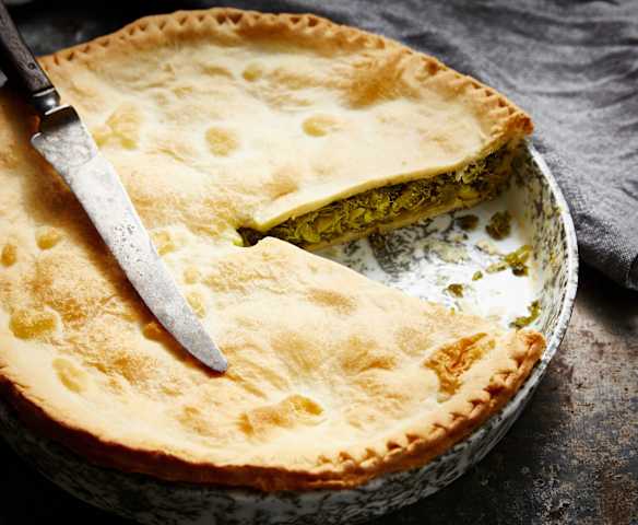 Tourte corse aux blettes et poireaux